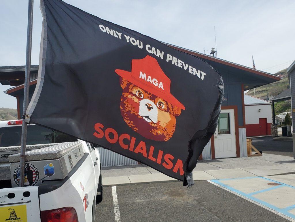 Maga meets Smokey Bear